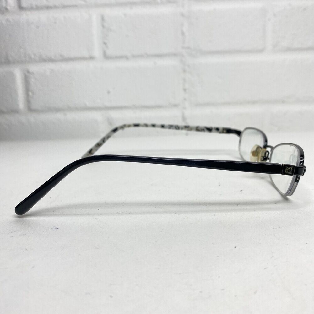 NICOLE MILLER AMOUR in Noir (Black) 49-19-135 Half Rimless Eyeglass Frames 2703 - Picture 5 of 8